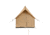 White Duck Rover Scout Tent w/ Jack Stove, Fire Water Repellent, Sandstone Beige, 6ftx8ft, WD-RBT-65