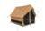 White Duck Rover Scout Tent w/ Jack Stove, Fire Water Repellent, Sandstone Beige, 6ftx8ft, WD-RBT-65