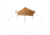 White Duck Sunshade Tarp 330 w/ Poles, 13ft x 13ft/4 x 4 m, SS-4x4-WR