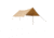 White Duck Sunshade Tarp 330 w/ Poles, 13ft x 13ft/4 x 4 m, SS-4x4-WR
