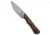 White River Knife &amp; Tool White River Brave Fixed Blade Knife Natural Burlap Micarta 3.5" Stonewash, Brown, CPM MagnaCut, adult, BHQ-219502