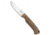 White River Knife &amp; Tool Hunter Fixed Blade Knife, 3.50in, CPM S35VN, Drop Point Blade, Micarta, Tan Handle, Tan/Steel, 8.25 inch, BHQ-110672