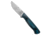 White River Knife &amp; Tool Fry Utility Hunter Fixed Blade Knife, 3.00in, CPM S35VN, Drop Point Blade, G-10, Black/Blue Handle, Stonewash, Black/Blue/Gray, 7.75 inch, BHQ-195113