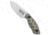White River Knife &amp; Tool GTI Fixed Blade Knife, 3.00in, CPM S35VN, Drop Point Blade, Micarta, Black/OD Green Handle, Black/OD Green/Gray, 6.40 inch, BHQ-140635