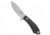 White River Knife &amp; Tool Sendero Pack Fixed Blade Knife, 3.25in, CPM S30V, Drop Point Blade, Micarta, Black Handle, Black/Steel, 7.375 inch, BHQ-114008