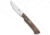 White River Knife &amp; Tool Small Game Fixed Blade Knife, 3.00in, CPM S35VN, Drop Point Blade, Micarta, Tan Handle, Tan/Gray, 7.375 inch, BHQ-110671