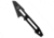 White River Knives White River Delia Tactical Life Spike Black G-10 4.65&quot; Black, 80 CRV2, adult, BHQ-140640
