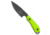 White River Knife &amp; Tool M1 Backpacker Pro Fixed Blade Knife, 3.125in, CPM S35VN, Drop Point Blade, G-10, Green Handle, PVD, Green/Black, 7.00 inch, BHQ-120542