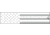 White Water Archery Reflective Arrow Wraps, 5x1.125in, Set of 15, White American Flag, WWA1102/WH