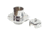 Whitecap Chain &amp; Rope Deck Pipe - CP/Brass 50098