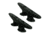 Whitecap Nylon Cleat 8" Pair Black 36521