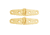 Whitecap Strap Hinge - Polished Brass - 4" x 1" - Pair 50383