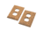 Whitecap Teak Outlet Cover/Receptacle Plate - 2 Pack 50645