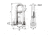 Wichard Marine HR Key Pin Shackle With Bar - 8mm Pin Diameter, 91434