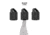 Wicked North Gear Turkey Beard Hanger, 3 Pack, Black, B801-A013-B