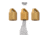Wicked North Gear Turkey Beard Hanger, 3 Pack, Brass, B801-A013-S
