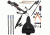 Wicked Ridge Invader G3 Crossbow w/ ACUdraw, 3x Multi-Line Scope, 3 Carbon Arrows and Quiver, Mossy Oak Treestand Camo, WR15005-7532 W/ Vanguard Veo Shooting Stick