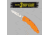 Wiebe Knives Monarch Repleaceble Blade Knife, Orange, Small, WB-MONRCH