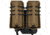 Wilder Tactical Evolution Double Pistol Pouch Offset MOLLE, Left, UAB Molle Clip, Coyote Brown, EVODUPCBOLHM