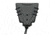 Wilder Tactical Evolution Double Universal Handcuff Holder, No Attachment, Wolf Gray, EVODUHCWG