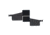 Wilder Tactical Hitman Gear Lightweight Rib Rack Wing V1 w/4 Columns Of Molle, Set Of 2, Black, Adjustable, HMGCR05BK
