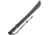 Wildsteer W Panther Machete Fixed Blade Knife, 16in, Carbon Steel, Black, Kraton Handle WSWPAN