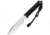 Wildsteer Wild Tech 4 Fixed Knife, SS Blade, Black cord wrapped handle WSWT4