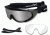 Wiley X CQC Tactical Goggles - Smoke and Clear Lenses, Matte Black Frame