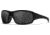 Wiley X Changeable Series Breach 2.5 Captivate Sunglasses, Matte Black FrameGunmetal Logo, Non-Polar Grey Lens, CHBRC01