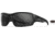 Wiley X Changeable Series Breach 2.5 Sunglasses, Matte Black Frame Gunmetal Logo, Grey Lens, CHBRC02