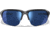 Wiley X Changeable Series Jakl Captivate Non-Pol Sunglasses, Gloss Crystal Grey Frame, Blue Mirror Lens, CHJKL09