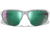 Wiley X Changeable Series Jakl Captivate Non-Pol Sunglasses, Polished White Frame, Green Mirror Lens, CHJKL07
