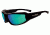 Wiley X Jake Sunglasses - Emerald Mirror (Polarized Amber) /Gloss Black CCJAK06