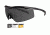 Wiley X PT-3 Sunglasses 3 Lens Set, Smoke, Clear, Light Rust w/RX Insert PT-3SCLRX