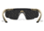Wiley X Saber Advanced, Matte Tan Frame, Clear/Smoke Grey/Light Rust Lens, 308T