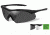 Wiley X Vapor Safety Sunglasses, APEL Approved 2 Lens Package, 1 Matte Black Frame w/Smoke Grey, Clear Lens, CH3501