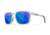 Wiley X WX Alfa Sunglasses, Gloss Clear Crystal Frame, Captivate Polarized Blue Mirror Lens, AC6ALF09