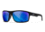 Wiley X WX Peak Sunglasses, Matte Black Frame, Peak XL Captivate Pol Blue Mirror Lens, ACPEA19XL