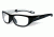 Wiley X Youth Force Victory Sunglasses,Gloss Black/Aluminum Pearl,Clear Lens YFVIC03