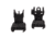 Williams Gun Sight Blackout Picatinny Rail Folding Sight, Set, Black, 655133