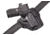 Wilson Combat Defender Holster, EDC X9 with Rail, right Hand, 1.5in Belt, Black Leather with Shark Trim PLD9BLSR15R