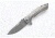 Wilson Combat Defiant Starburst Flipper, Titanium Framelock, Silver WTK-DSF