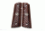Wilson Combat Grips, Full-Size, Coco Bolo, Starburst Pattern, Flat Bottom, Brown 351CSBF