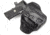 Wilson Combat Lo-Profile II Holster, Full-Size 1911 with TLR-1 Weapon Light, Right Hand, 1.5in Belt, Black Leather w, Shark Trim, MLP1BLSR15WL