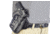 Wilson Combat Lo-Profile II Holster, Full-Size 1911 with TLR-1 Weapon Light, Right Hand, 1.5in Belt, Black Leather w, Shark Trim MLP1BLSR15WL