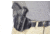 Wilson Combat Lo-Profile II Holster, S and W M and P, Right Hand, 1.5in Belt, Black Leather with Shark Trim MLP13BLSR15