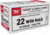 Winchester Dynapoint .22 Winchester Magnum Rimfire 45 grain Copper Plated Hollow Point Rimfire Ammo, 50 Rounds, USA22M