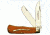 Winchester Knives 4 1/2in, 2 Blade Large Trapper w/ Burnt Orange Bone Handle W 15 29103 1/2