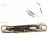 Winchester Knives 4in, 3 Blade Stockman w/ Stag Delrin Handle and Winchester Oval Stamped Shield, Box W 40 14086 B