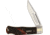 Winchester Lockback Brown Checkered Bone Folding Knife, Mirror finish stainless clip point blade, Brown checkered bone handle, WN19111C